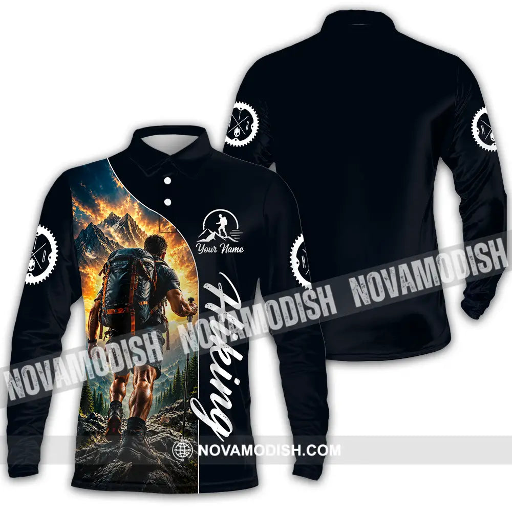 Unisex Shirt - Custom Hiking Shirt - Long Sleeve Polo / S - T-shirt