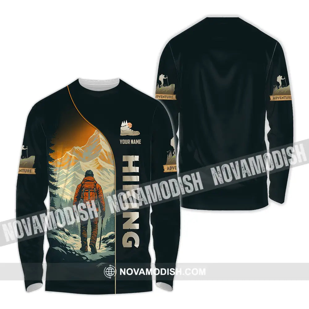 Unisex Shirt - Custom Hiking Shirt Long Sleeve Shirt / S T-shirt