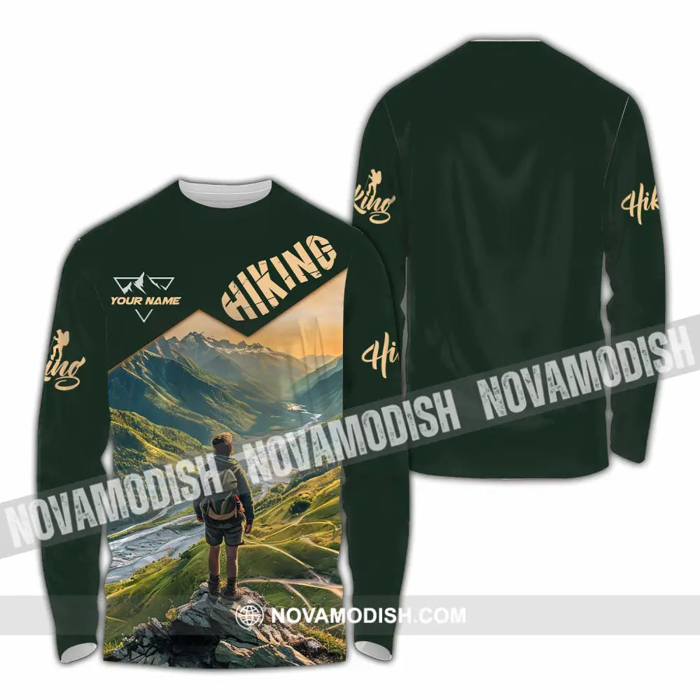 Unisex Shirt - Custom Hiking Shirt Long Sleeve Shirt / S T-shirt