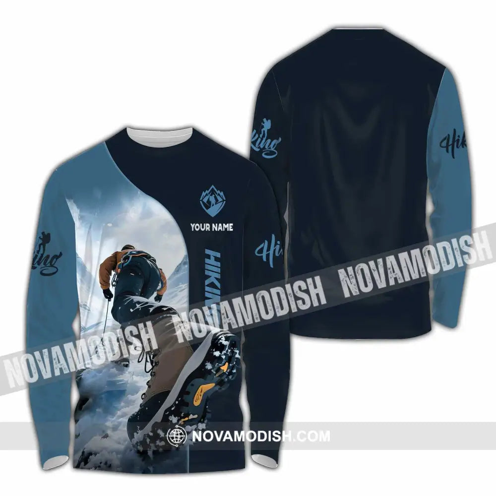 Unisex Shirt - Custom Hiking Lover Shirt Long Sleeve Shirt / S T-shirt