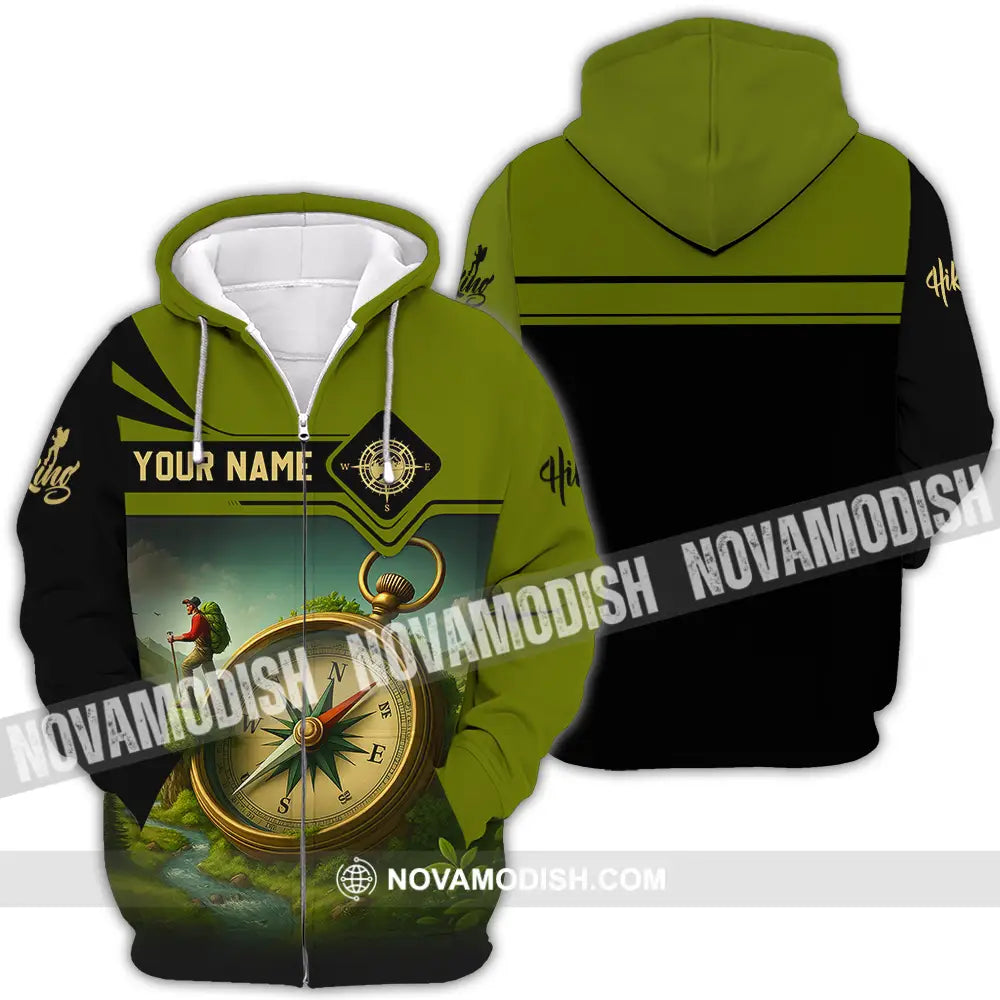 Unisex Shirt - Custom Hiking Lover Shirt Zipper Hoodie / S T-shirt