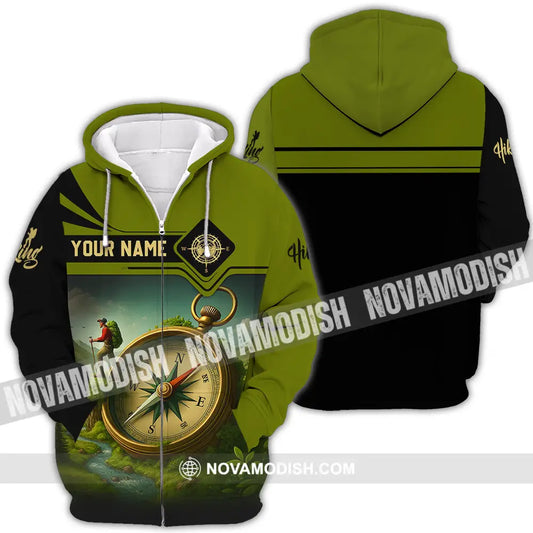 Unisex Shirt - Custom Hiking Lover Shirt Zipper Hoodie / S T-shirt