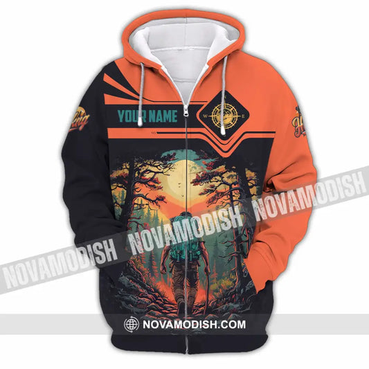 Unisex Shirt - Custom Hiking Shirt Zipper Hoodie / S T-shirt