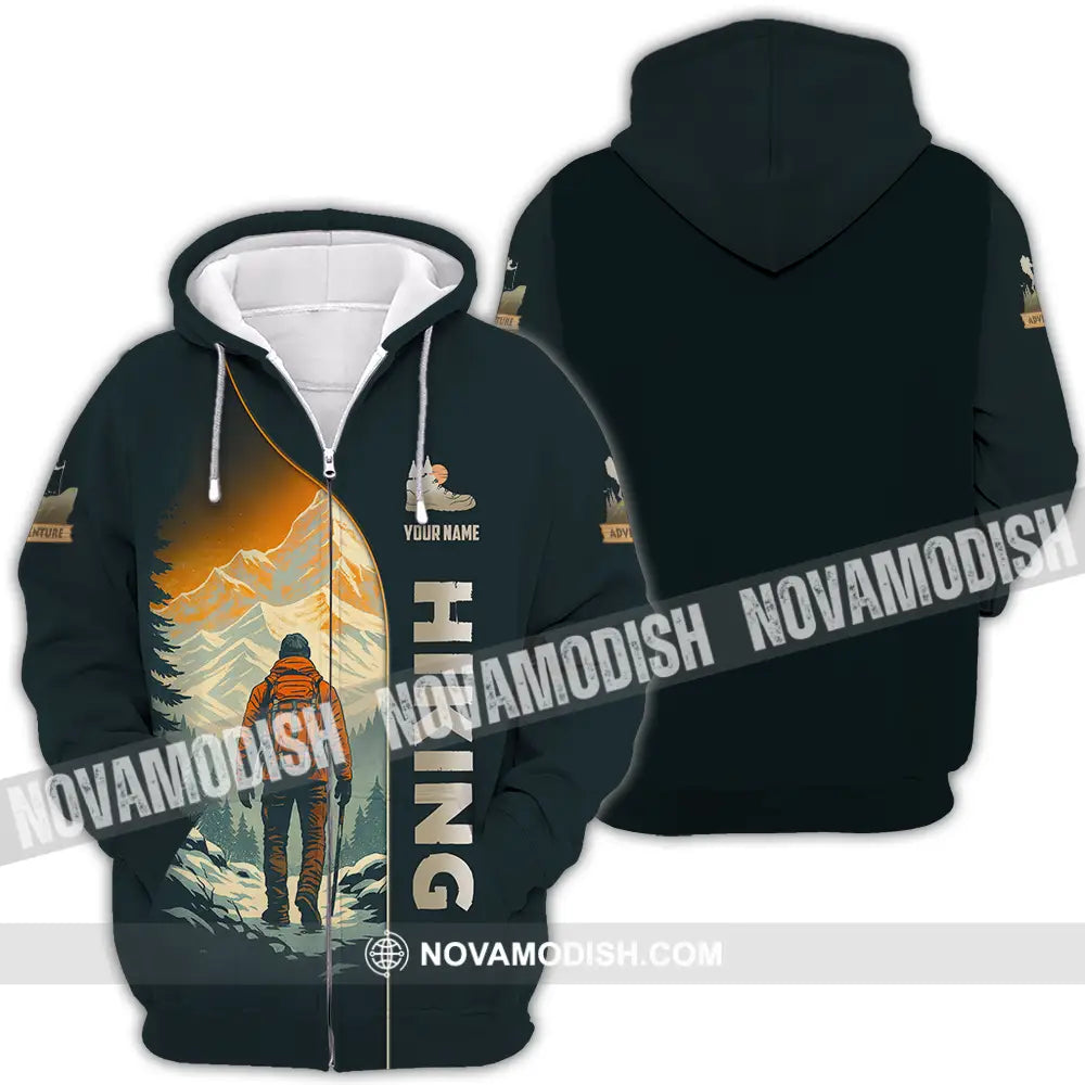 Unisex Shirt - Custom Hiking Shirt Zipper Hoodie / S T-shirt