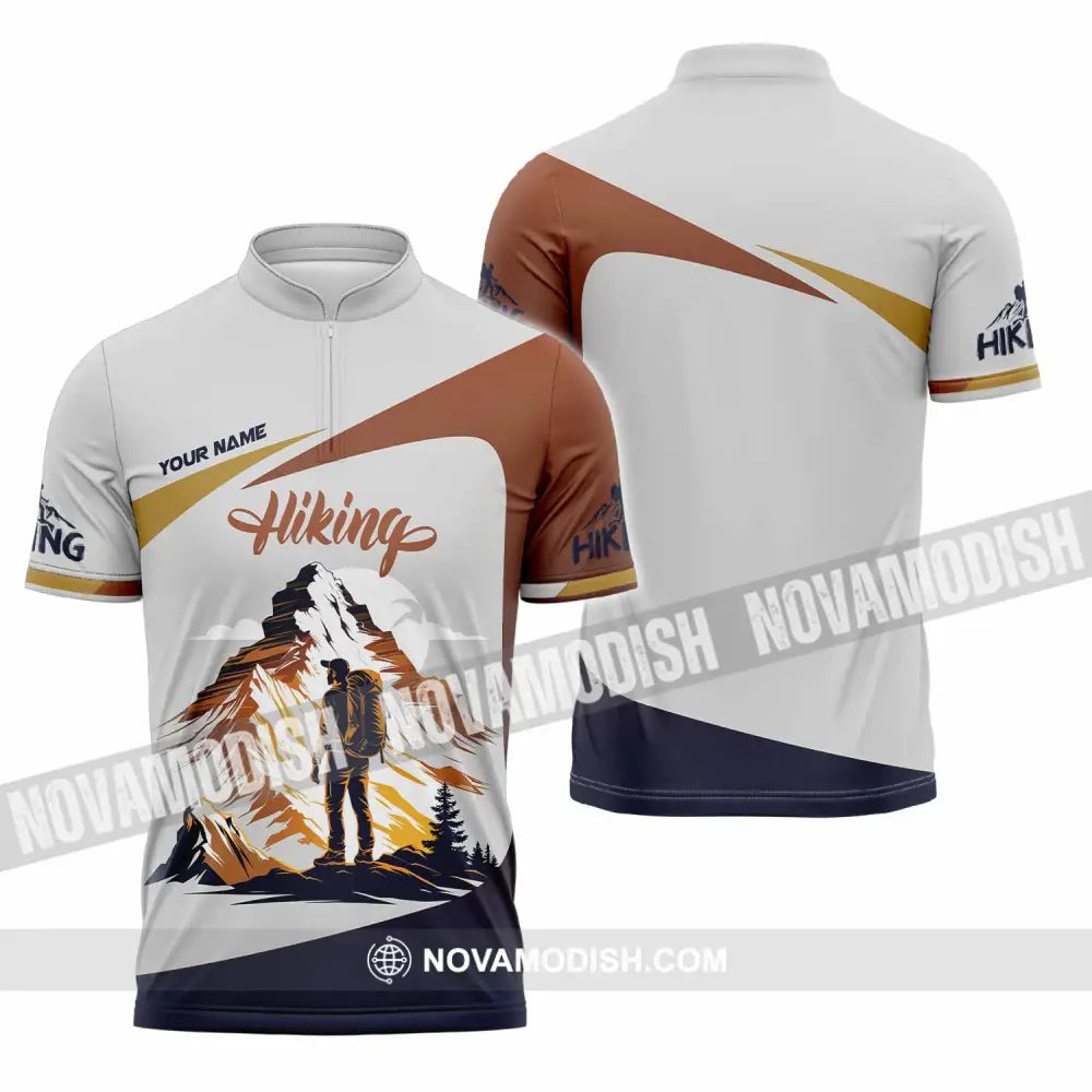 Unisex Shirt - Custom Hiking Shirt Zipper Polo Shirt / S T-shirt