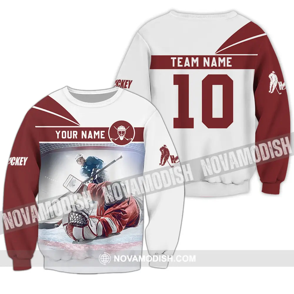 Unisex Shirt - Custom Hockey Shirt Long Sleeve / S T-shirt
