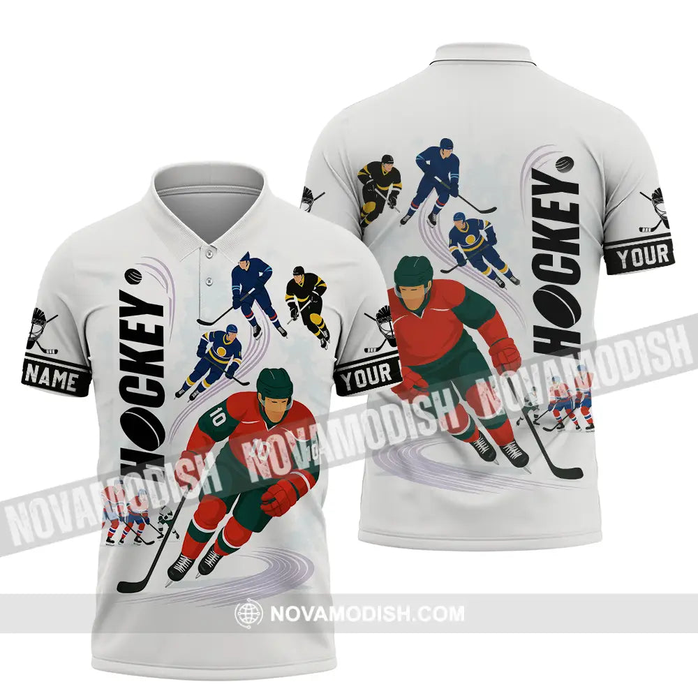 Unisex Shirt - Custom Hockey Shirt Polo Shirt / S T-shirt