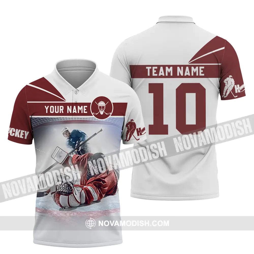 Unisex Shirt - Custom Hockey Shirt Polo Shirt / S T-shirt