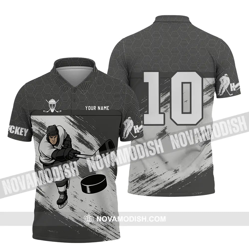 Unisex Shirt - Custom Hockey Shirt Polo Shirt / S T-shirt