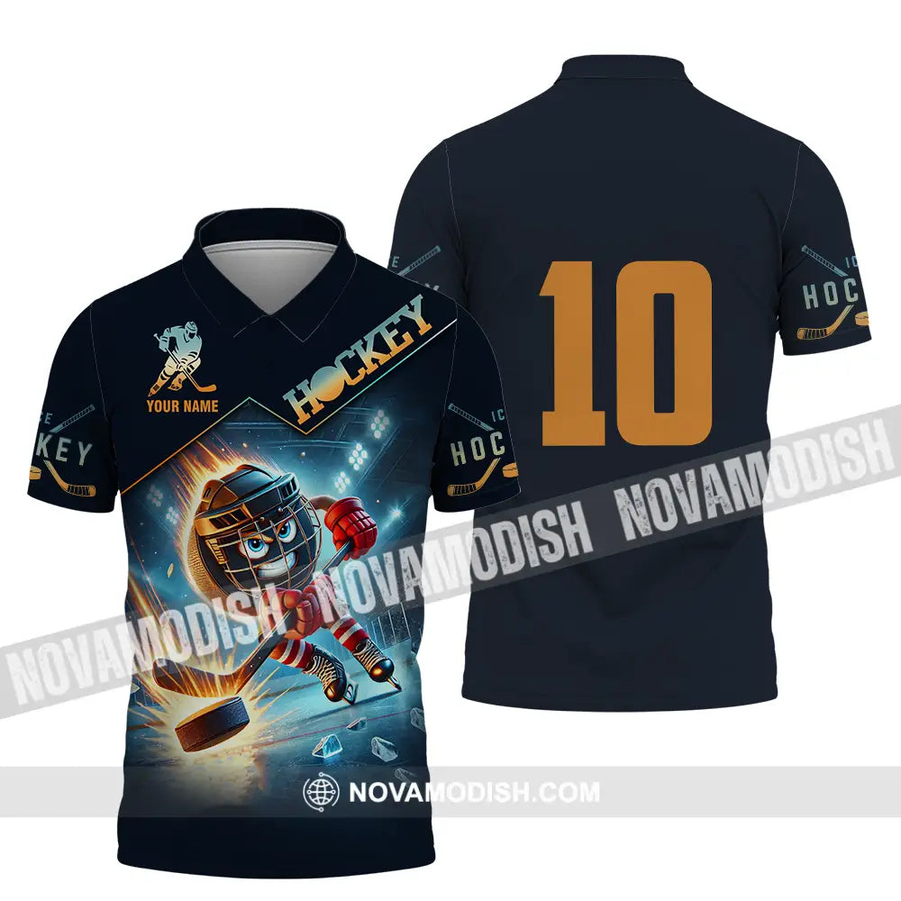 Unisex Shirt - Custom Hockey Shirt Polo Shirt / S T-shirt