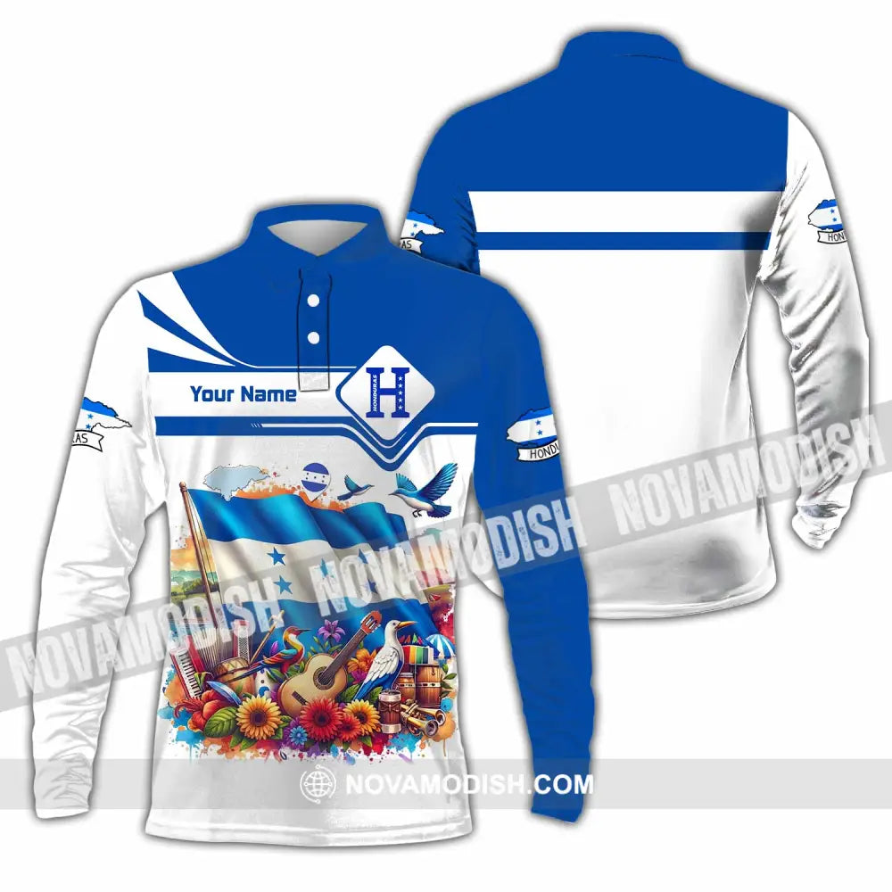 Unisex Shirt - Custom Honduras Shirt - Long Sleeve Polo / S - T-shirt