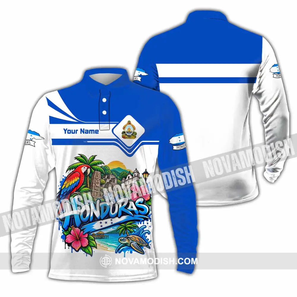 Unisex Shirt - Custom Honduras Shirt - Long Sleeve Polo / S - T-shirt