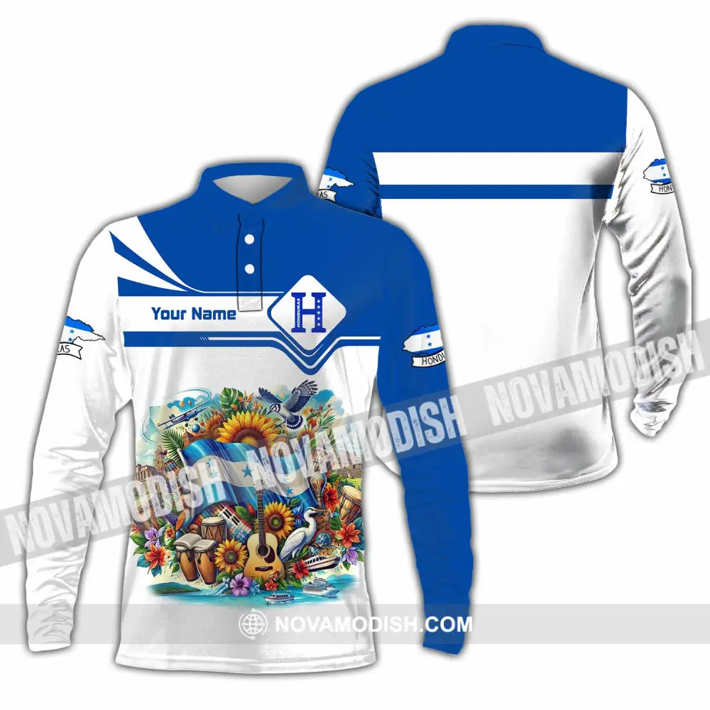 Unisex Shirt - Custom Honduras Shirt - Long Sleeve Polo / S - T-shirt