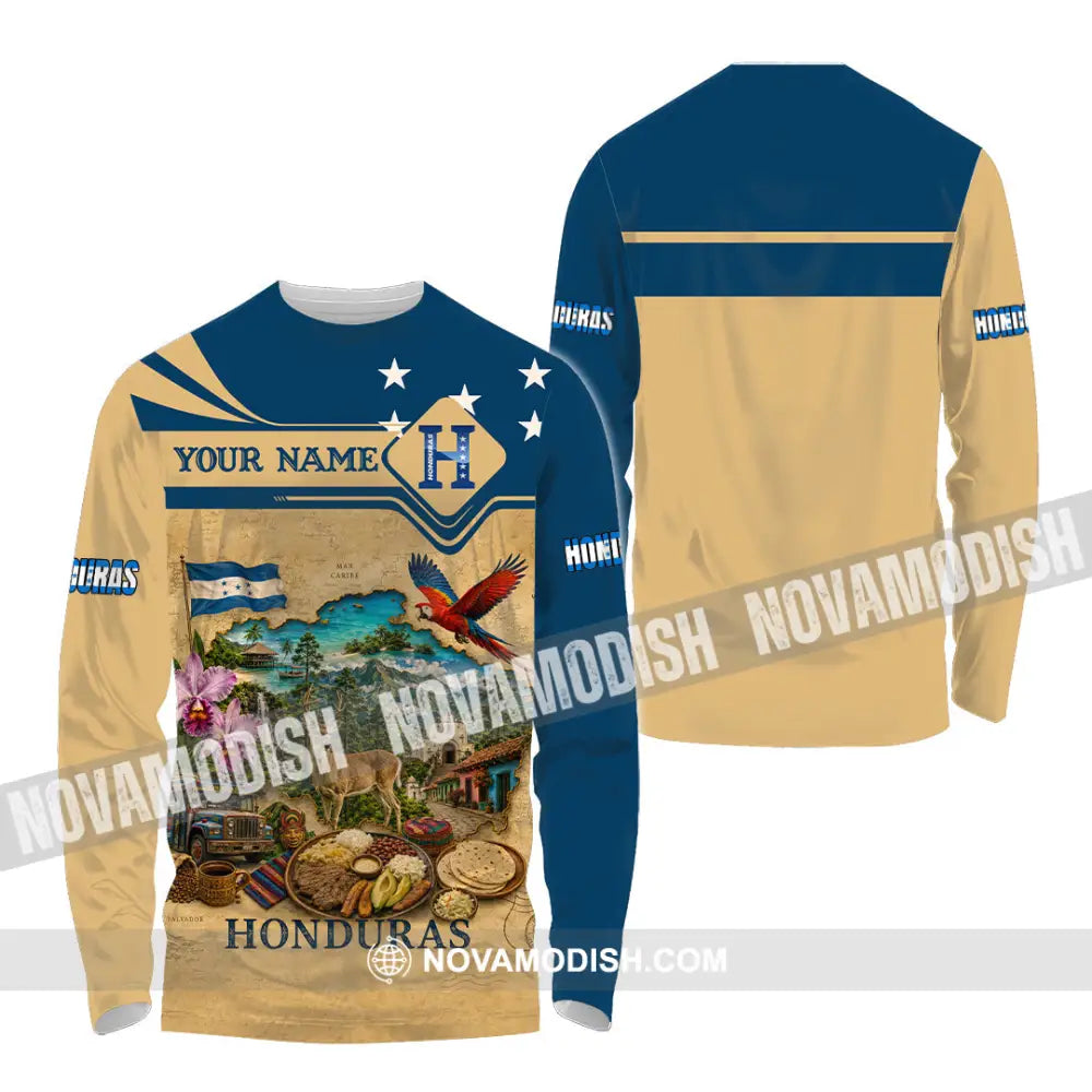 Unisex Shirt - Custom Honduras Shirt - Long Sleeve Shirt / S - T-shirt