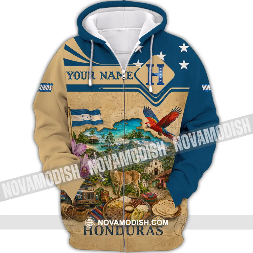 Unisex Shirt - Custom Honduras Shirt - Zipper Hoodie / S - T-shirt