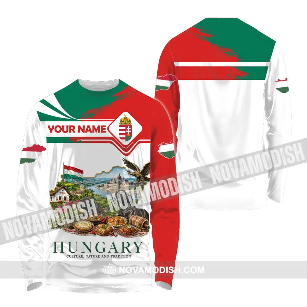 Unisex Shirt - Custom Hungary Shirt - Long Sleeve Shirt / S - T-shirt