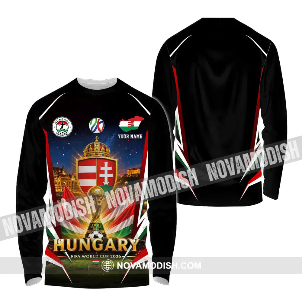 Unisex Shirt - Custom Hungary World Cup 2026 Shirt - Long Sleeve Shirt / S - T-shirt