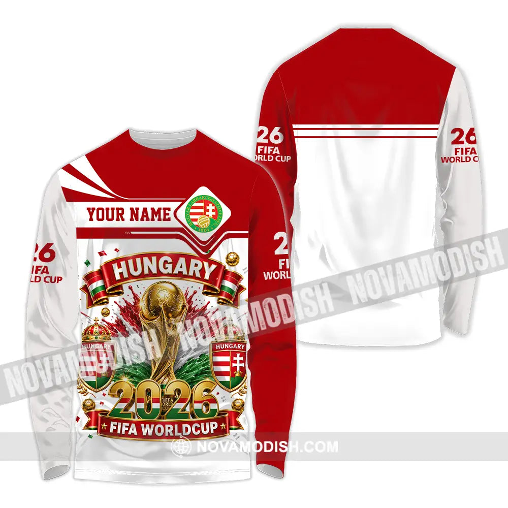 Unisex Shirt - Custom Hungary World Cup 2026 Shirt - Long Sleeve Shirt / S - T-shirt