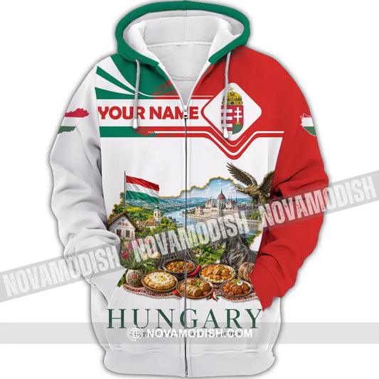 Unisex Shirt - Custom Hungary Shirt - Zipper Hoodie / S - T-shirt