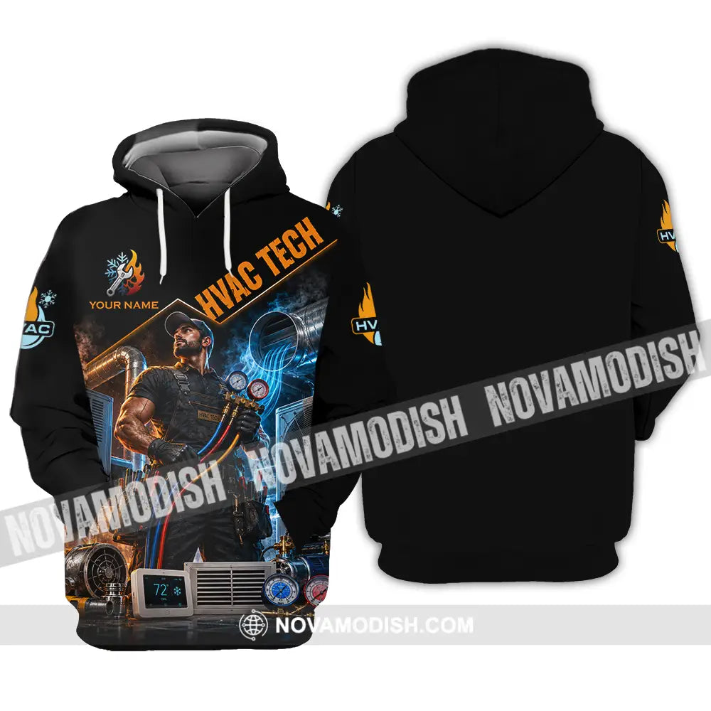 Unisex Shirt - Custom Hvac Tech Shirt - Hoodie / S - T-shirt