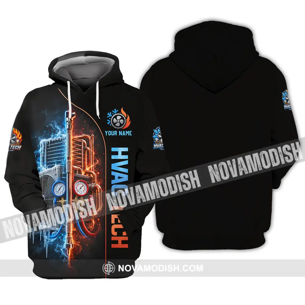 Unisex Shirt - Custom HVAC Tech Shirt - Hoodie / S - T-shirt