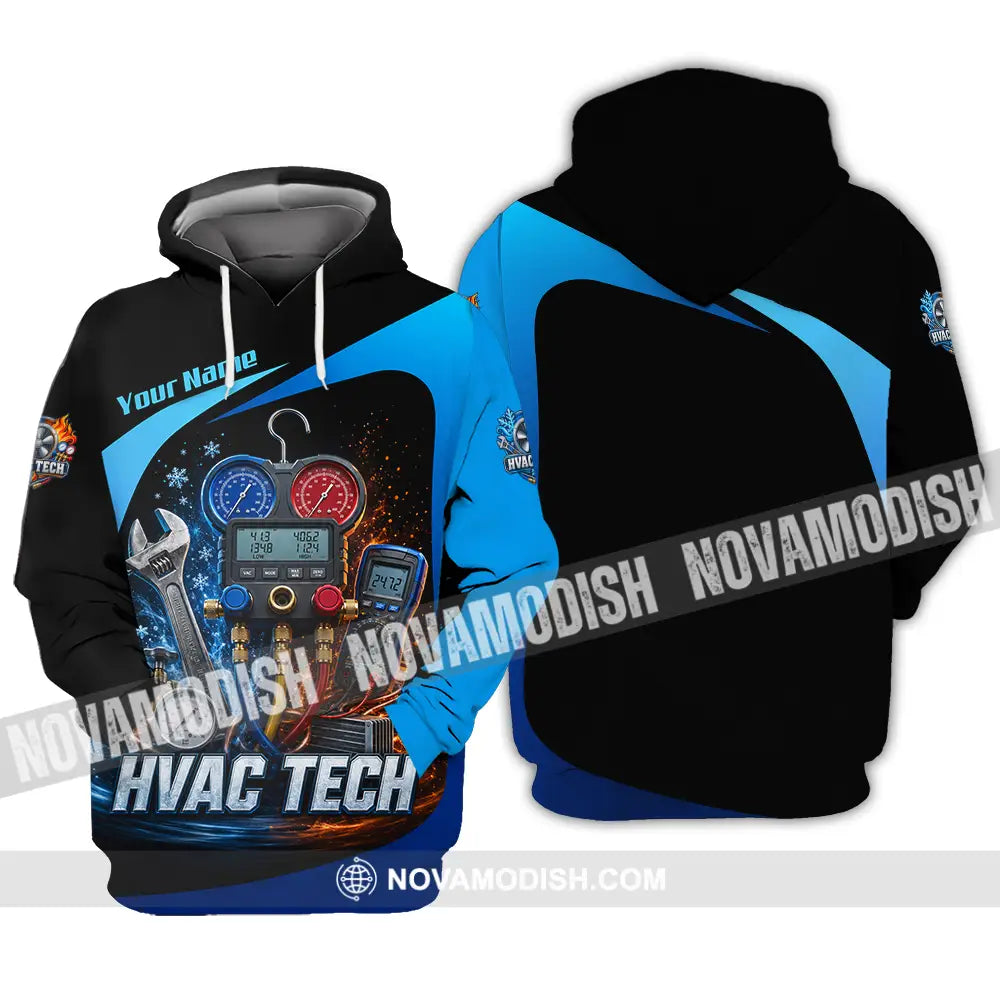 Unisex Shirt - Custom HVAC Tech Shirt - Hoodie / S - T-shirt