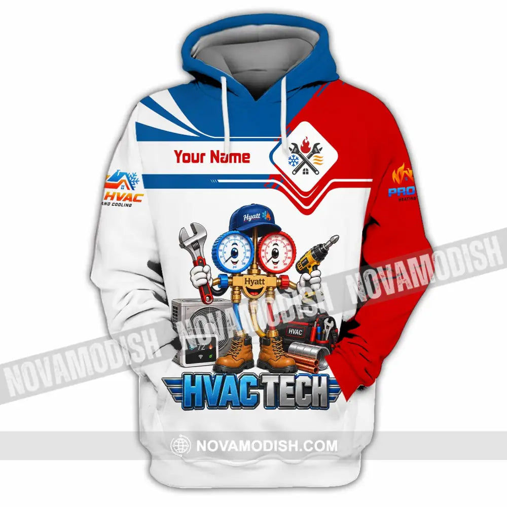 Unisex Shirt - Custom HVAC Tech Shirt - Hoodie / S - T-shirt