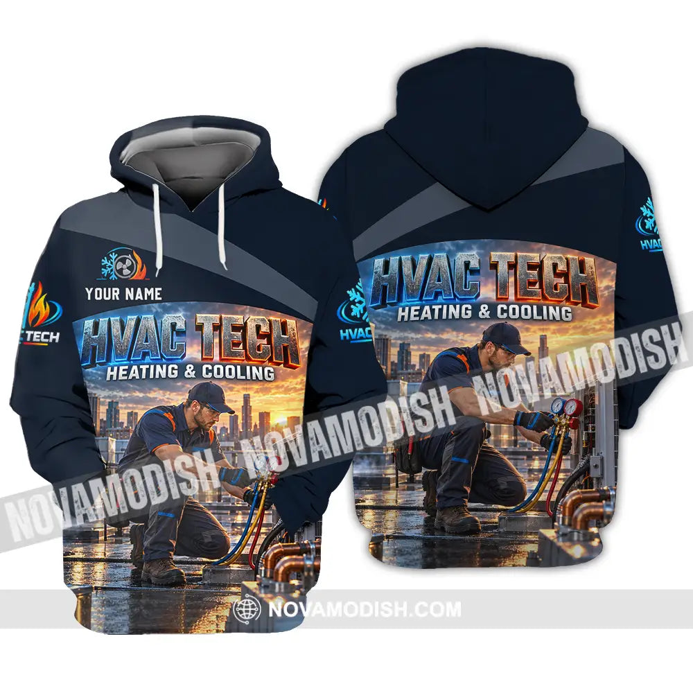 Unisex Shirt - Custom HVAC Tech Shirt - Hoodie / S - T-shirt