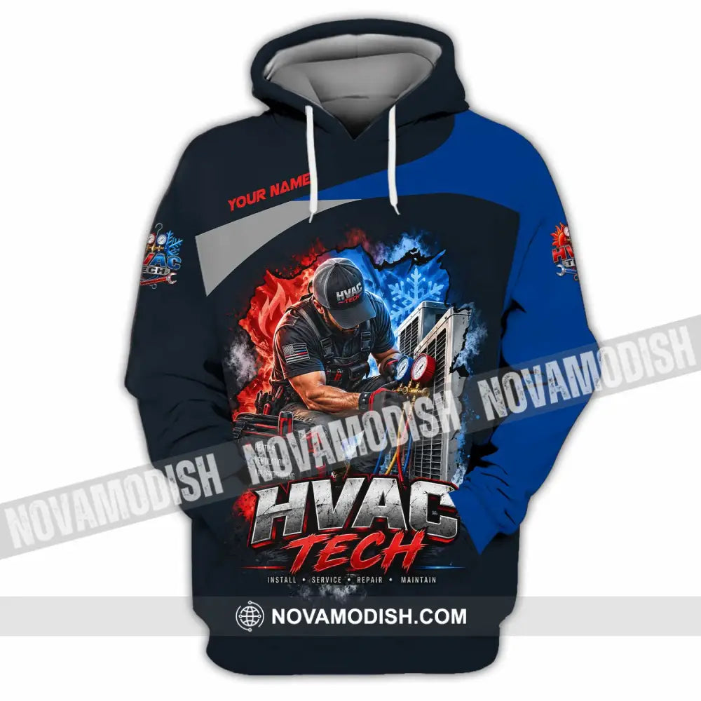 Unisex Shirt - Custom HVAC Tech Shirt - Hoodie / S - T-shirt
