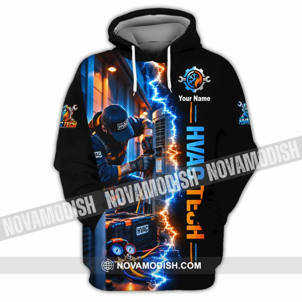Unisex Shirt - Custom HVAC Tech Shirt - Hoodie / S - T-shirt