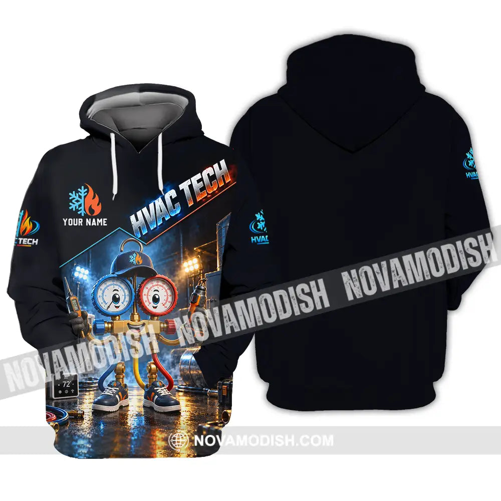 Unisex Shirt - Custom HVAC Tech Shirt - Hoodie / S - T-shirt