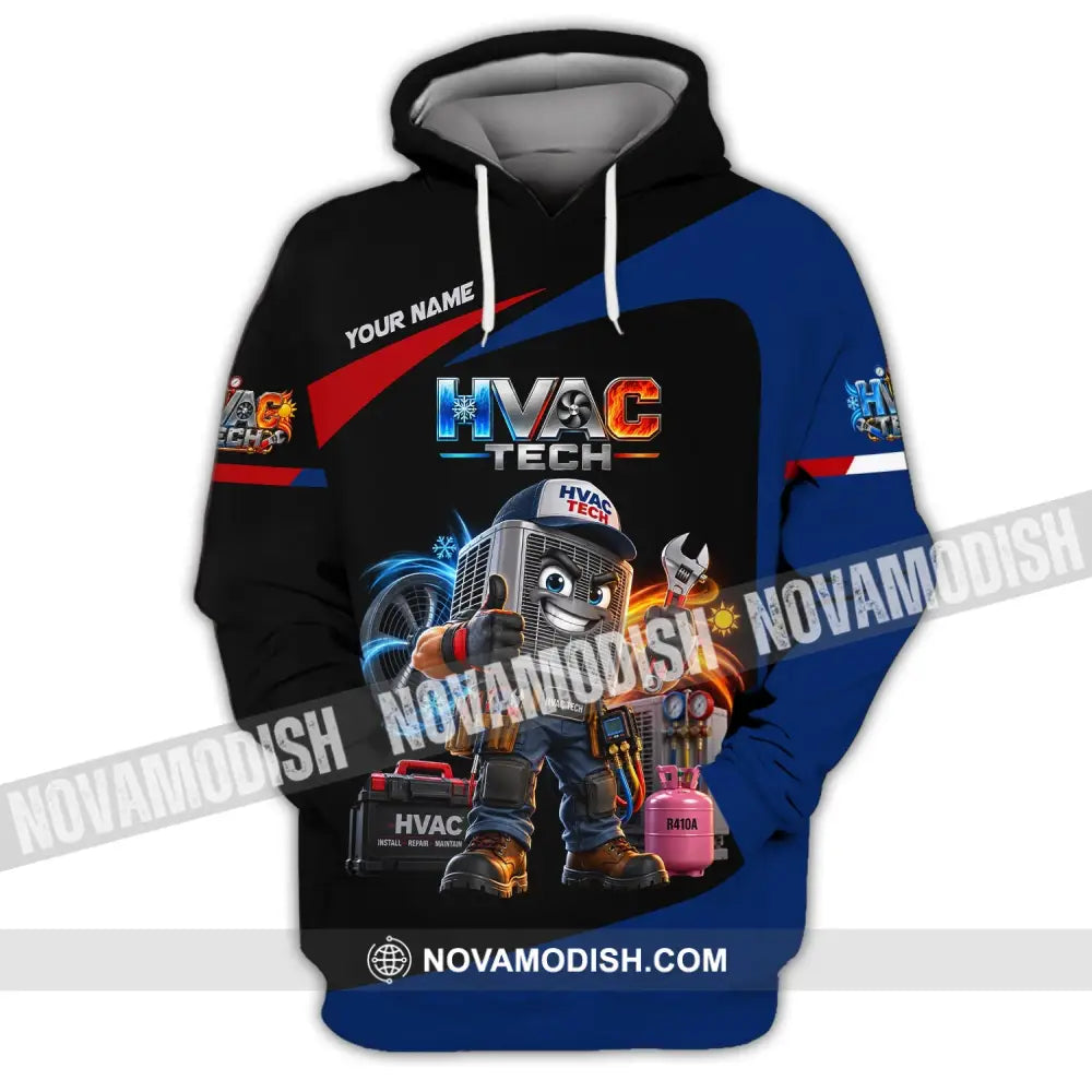 Unisex Shirt - Custom HVAC Tech Shirt - Hoodie / S - T-shirt