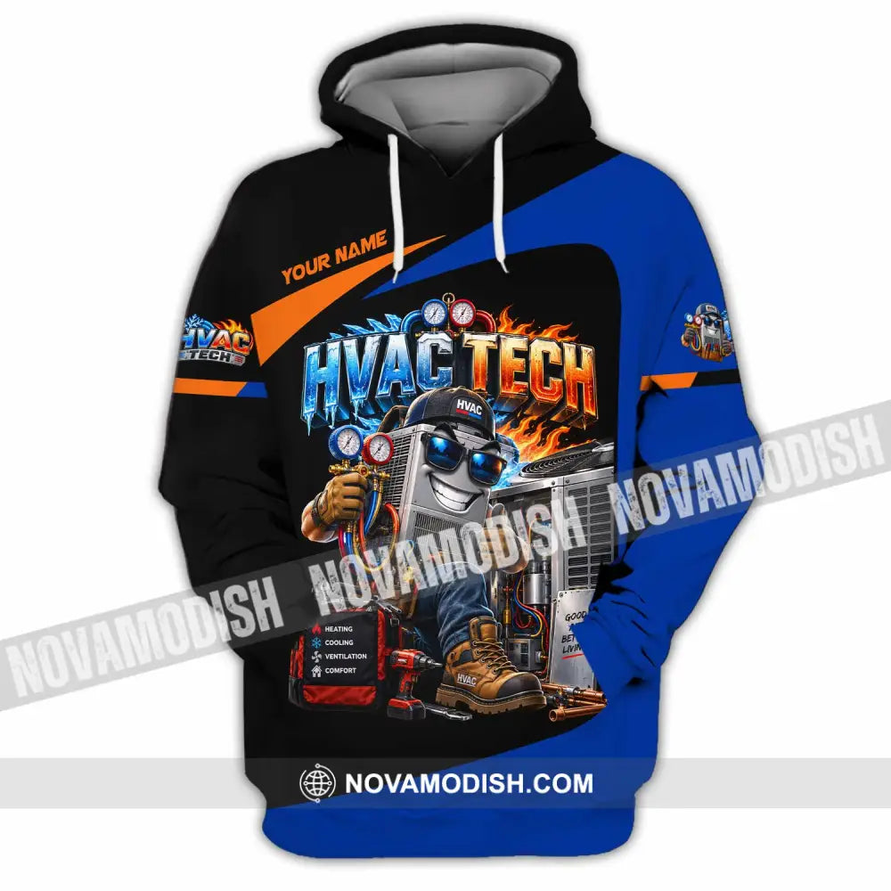 Unisex Shirt - Custom HVAC Tech Shirt - Hoodie / S - T-shirt