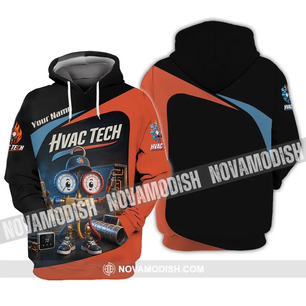 Unisex Shirt - Custom Hvac Tech Shirt - Hoodie / S - T-shirt