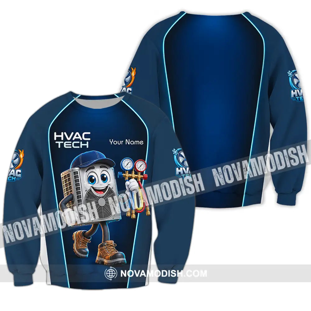 Unisex Shirt - Custom HVAC Tech Shirt - Long Sleeve / S - T-shirt