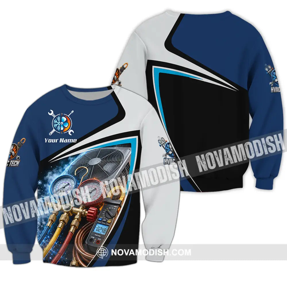 Unisex Shirt - Custom HVAC Tech Shirt - Long Sleeve / S - T-shirt