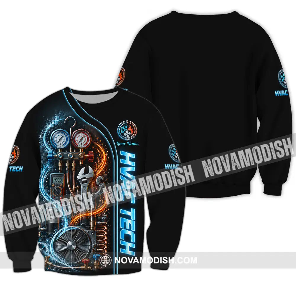 Unisex Shirt - Custom HVAC Tech Shirt - Long Sleeve / S - T-shirt
