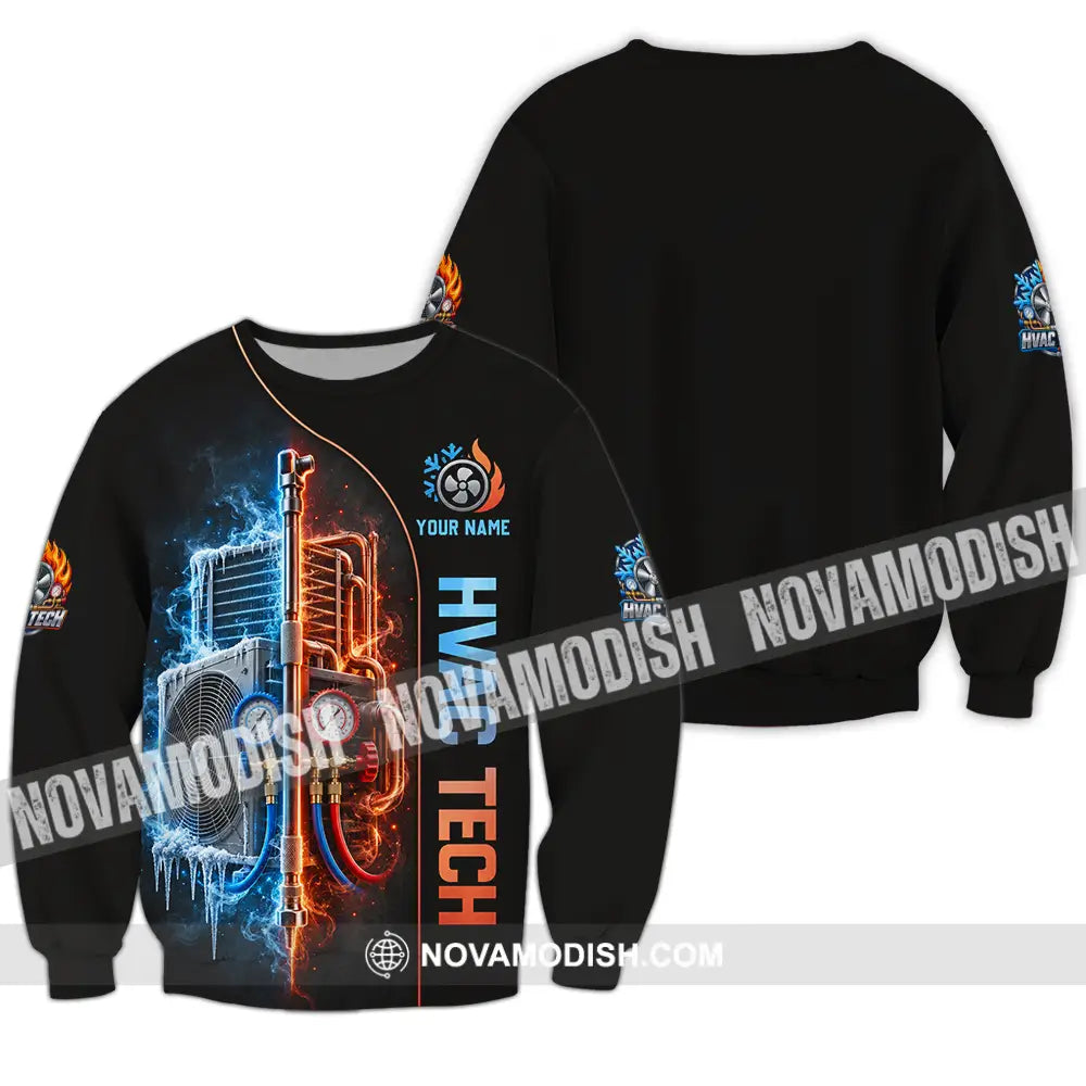 Unisex Shirt - Custom HVAC Tech Shirt - Long Sleeve / S - T-shirt