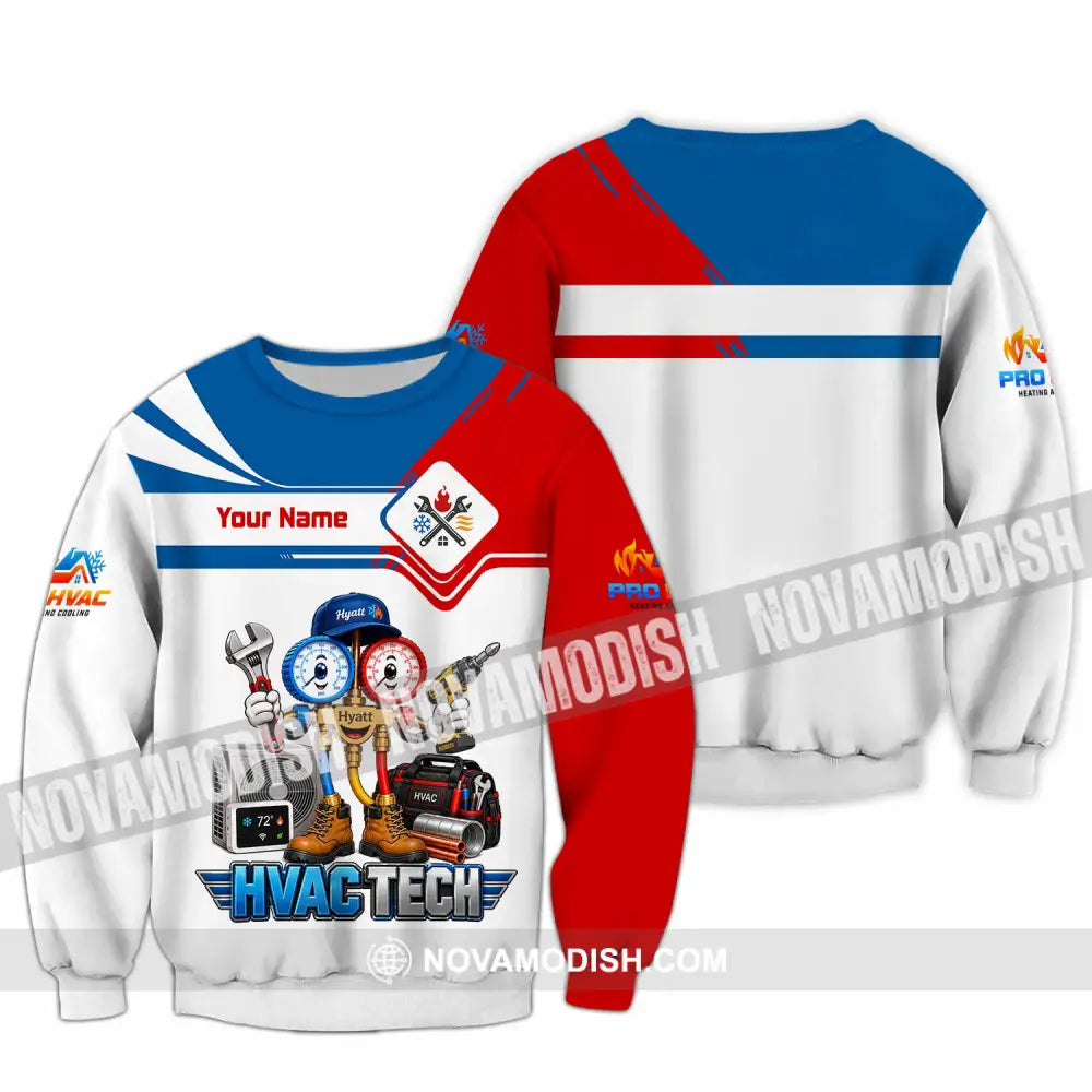 Unisex Shirt - Custom HVAC Tech Shirt - Long Sleeve / S - T-shirt