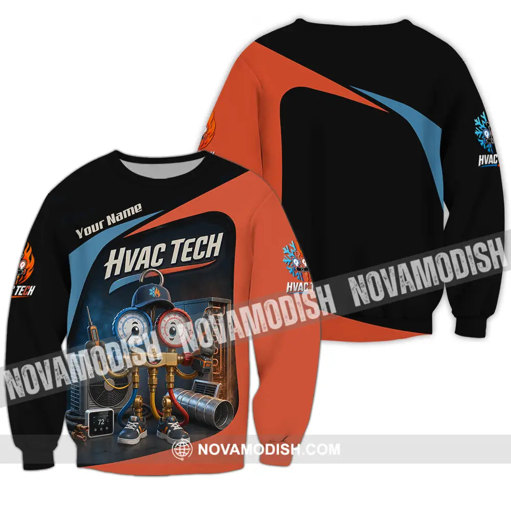 Unisex Shirt - Custom Hvac Tech Shirt - Long Sleeve / S - T-shirt