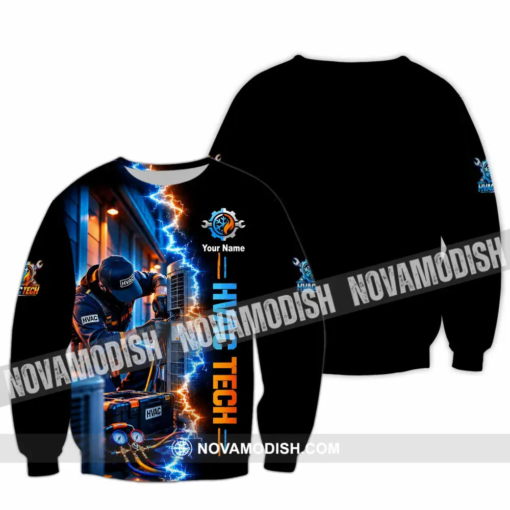 Unisex Shirt - Custom HVAC Tech Shirt - Long Sleeve / S - T-shirt