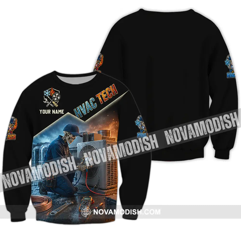 Unisex Shirt - Custom HVAC Tech Shirt - Long Sleeve / S - T-shirt