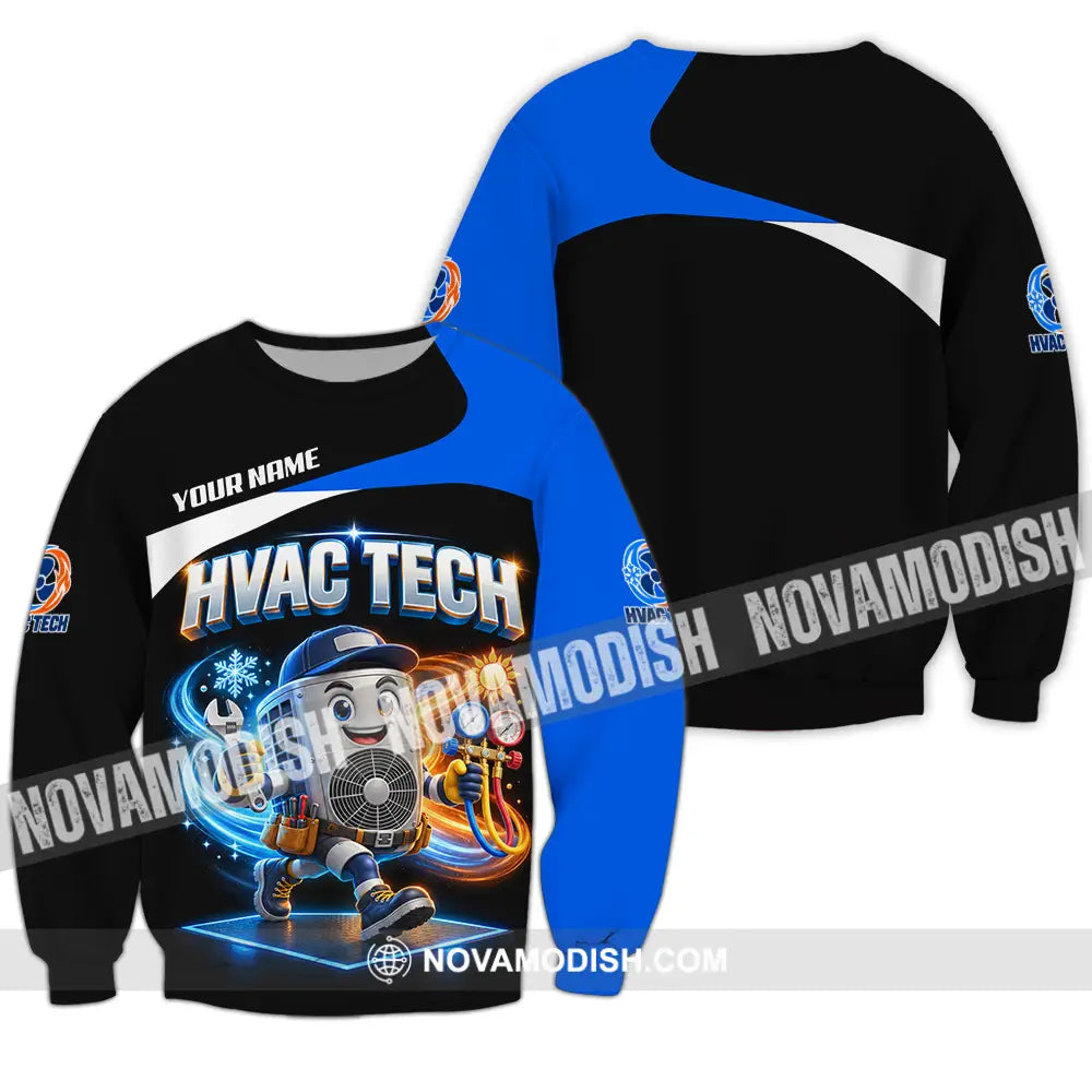Unisex Shirt - Custom HVAC Tech Shirt - Long Sleeve / S - T-shirt