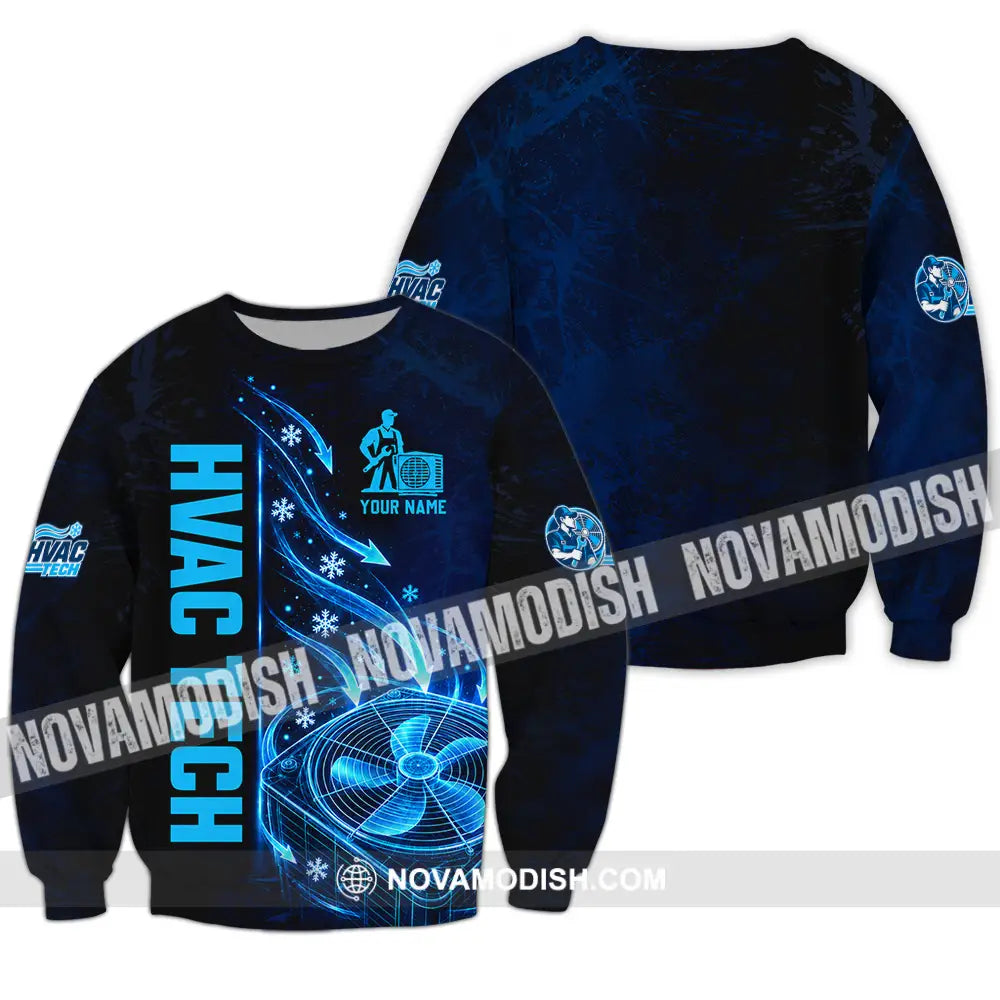 Unisex Shirt - Custom HVAC Tech Shirt - Long Sleeve / S - T-shirt