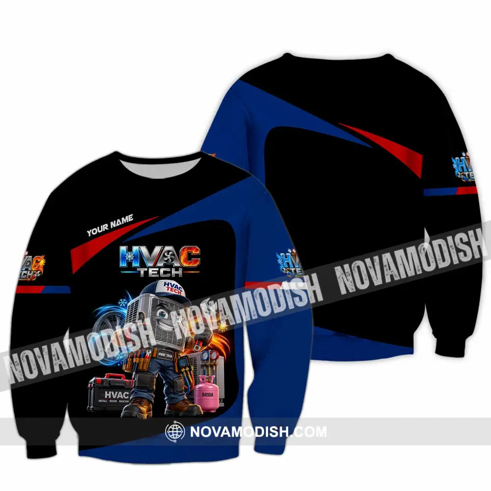 Unisex Shirt - Custom HVAC Tech Shirt - Long Sleeve / S - T-shirt