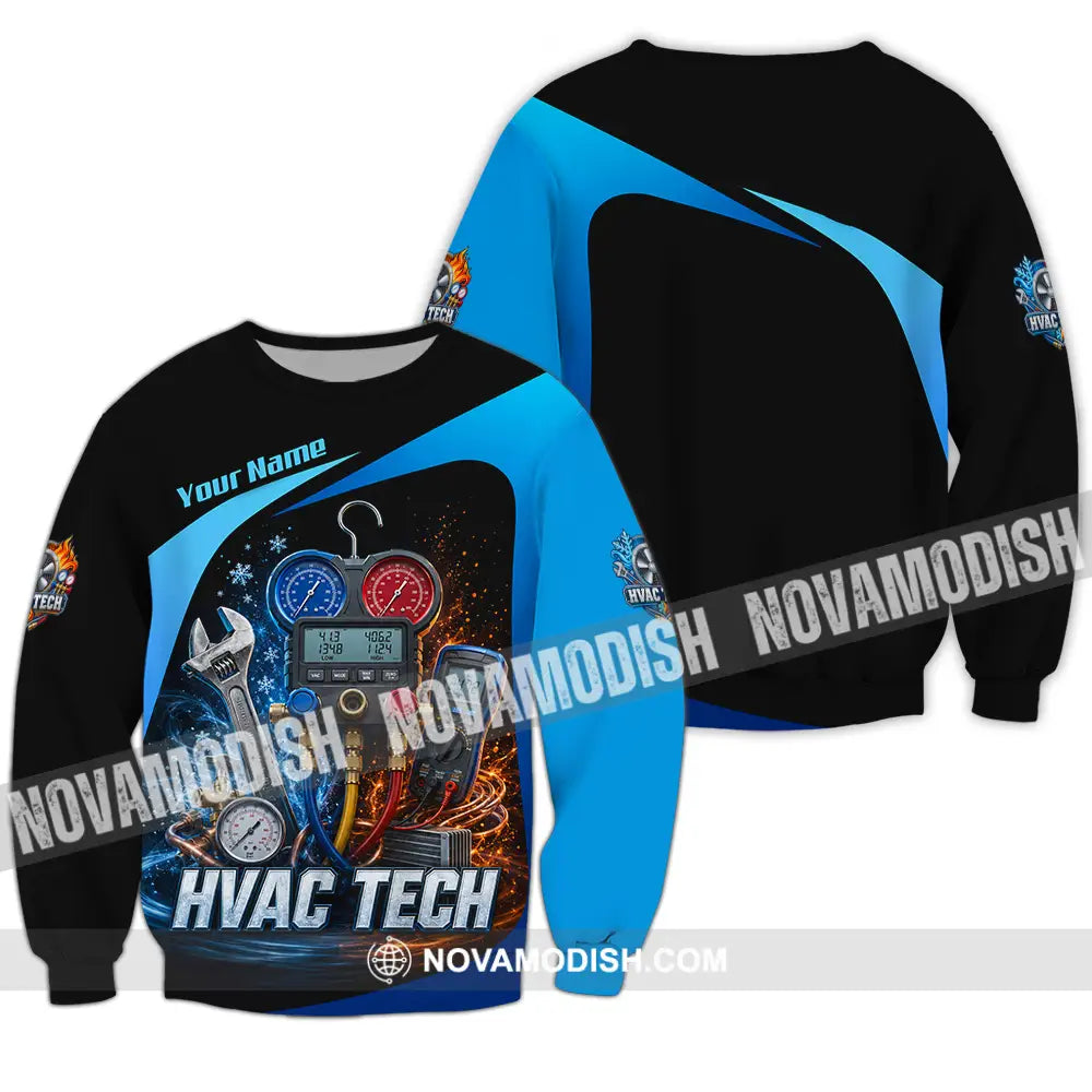 Unisex Shirt - Custom HVAC Tech Shirt - Long Sleeve / S - T-shirt