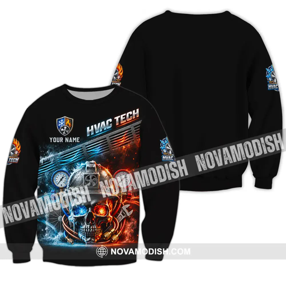 Unisex Shirt - Custom HVAC Tech Shirt - Long Sleeve / S - T-shirt