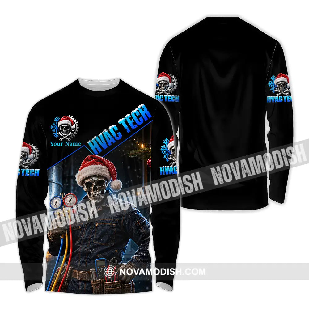 Unisex Shirt - Custom HVAC Tech Shirt - Long Sleeve Shirt / S - T-shirt