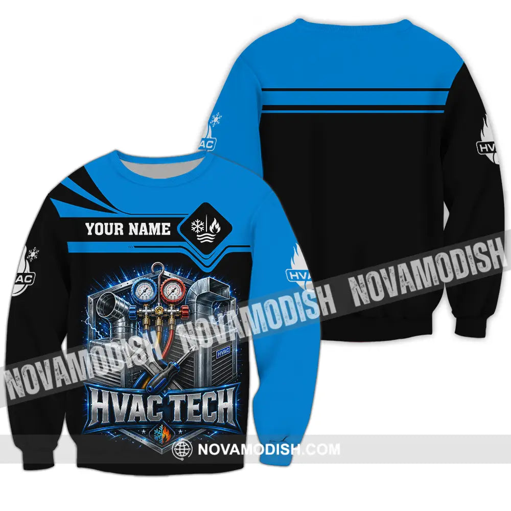 Unisex Shirt - Custom Hvac Tech Shirt - Long Sleeve / S - T-shirt