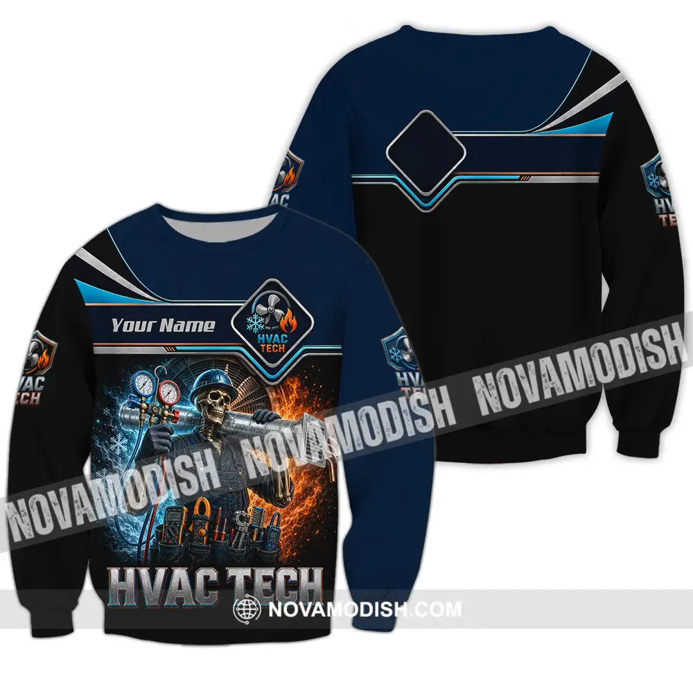 Unisex Shirt - Custom HVAC Tech Shirt - Long Sleeve / S - T-shirt